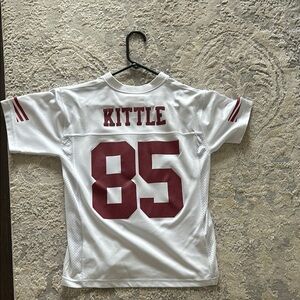 Kids White and Red Sports Jersey